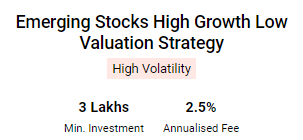 Emerging Stocks High Growth Low Valuation Strategy